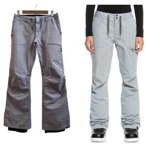 Roxy Nadia Heather Grey 10K Snowboard Ski Pants Size Medium